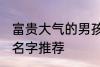 富贵大气的男孩名字 富贵大气的男孩名字推荐