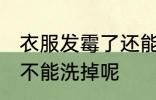 衣服发霉了还能洗掉吗 衣服发霉了能不能洗掉呢