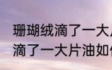 珊瑚绒滴了一大片油怎么清洗 珊瑚绒滴了一大片油如何清洗