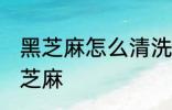 黑芝麻怎么清洗比较干净 如何清洗黑芝麻