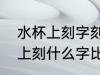 水杯上刻字刻什么好8个字以内 水杯上刻什么字比较好