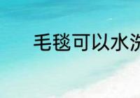 毛毯可以水洗吗 毛毯能水洗吗