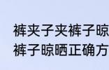 裤夹子夹裤子晾晒正确方法 裤夹子夹裤子晾晒正确方法