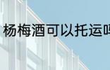 杨梅酒可以托运吗 杨梅酒能不能托运