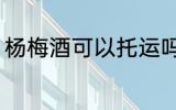 杨梅酒可以托运吗 杨梅酒能不能托运
