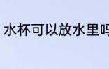 水杯可以放水里吗 水杯能不能放水里