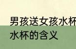 男孩送女孩水杯什么意思 男孩送女孩水杯的含义