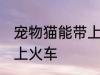 宠物猫能带上火车吗 宠物猫能不能带上火车