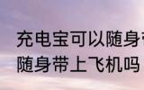 充电宝可以随身带上飞机吗 充电宝能随身带上飞机吗